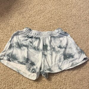 Altar'd State Gray Tie-Dye Athletic Shorts